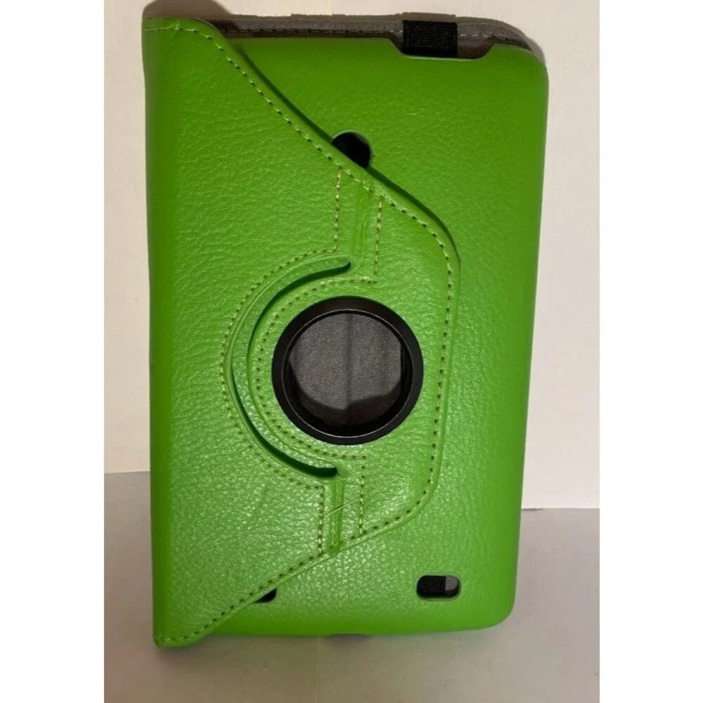 LG G PAD 7.0 Green Faux Leather Hybrid Kickstand Box Case Cover